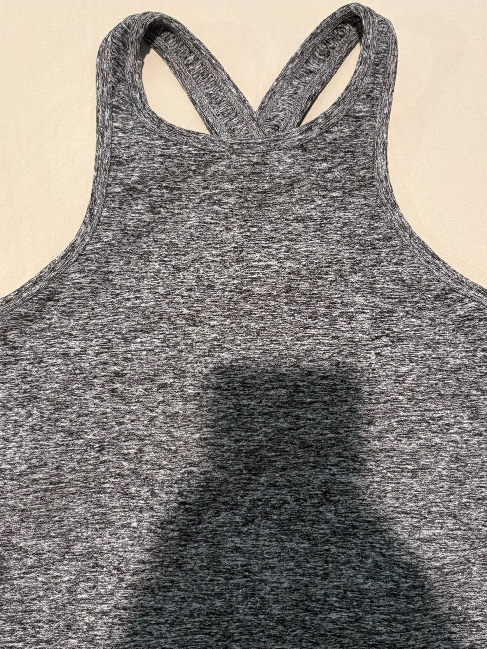 Beyond Yoga Gray Racerback Tank Top - Picture 3 of 6